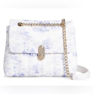 Ted Baker London Ayasisi Landscape Leather Shoulder Bag in White